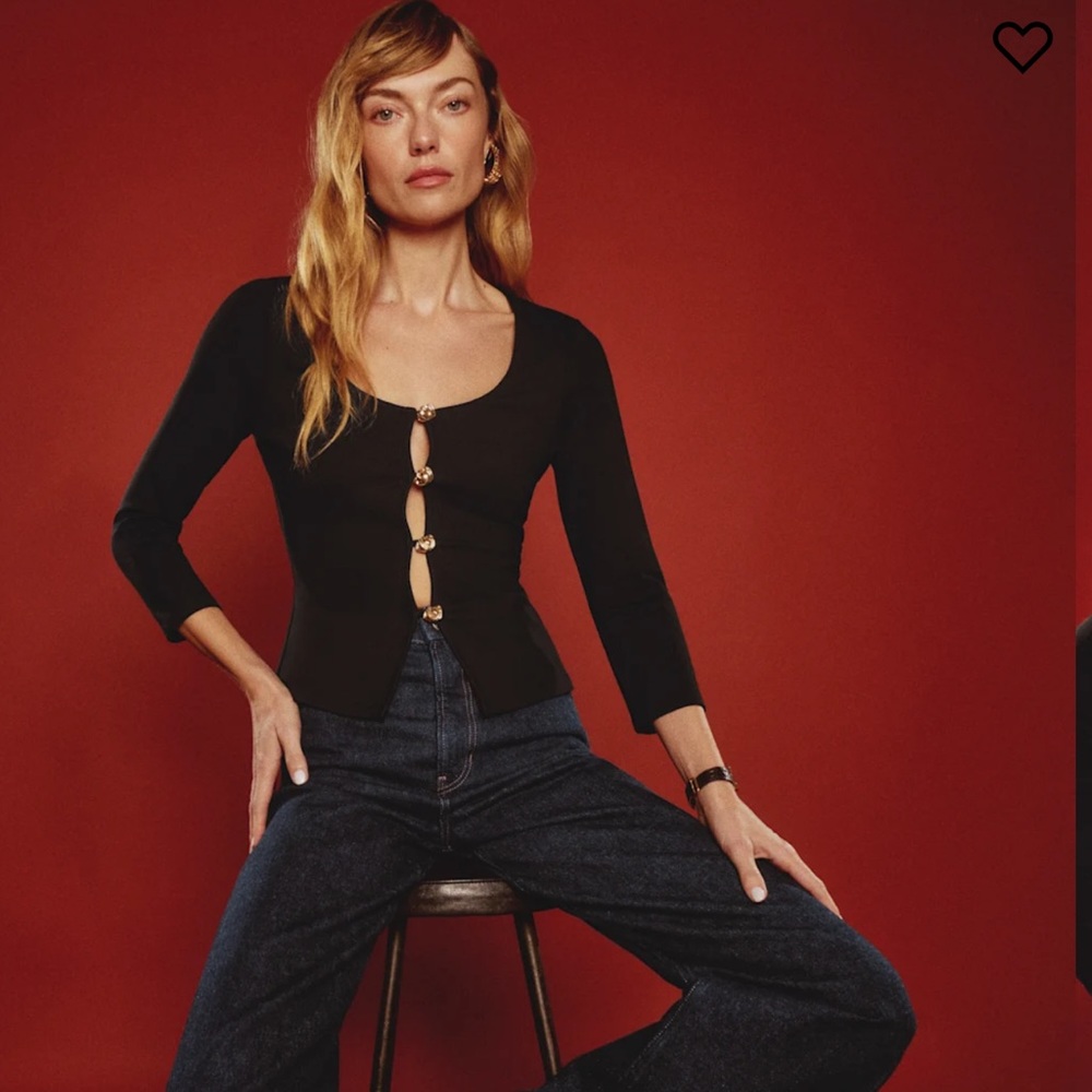 Reformation Owen Knit top